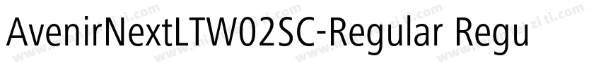 AvenirNextLTW02SC-Regular Regular字体转换